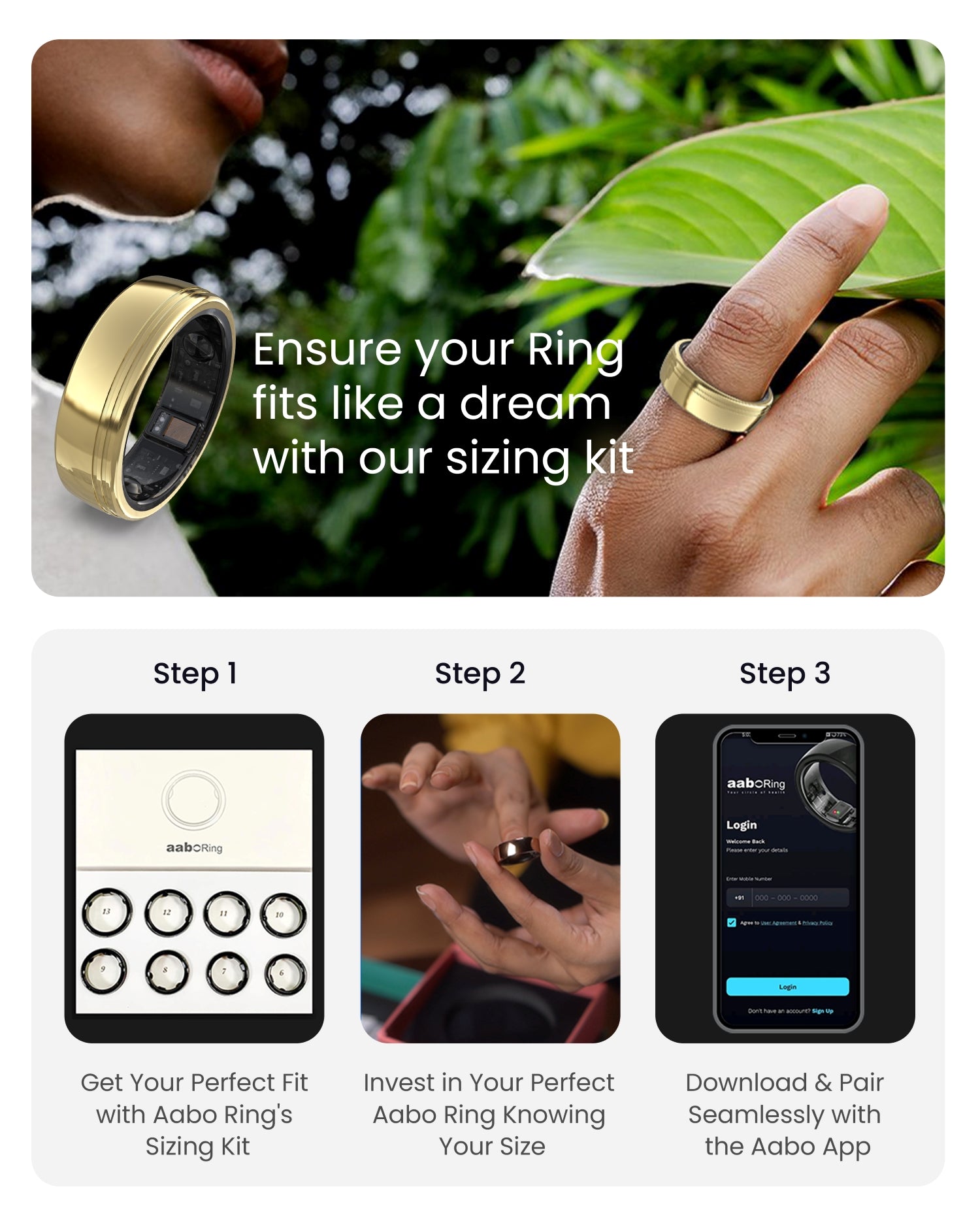 AI Health Ring – AaboRing Plus