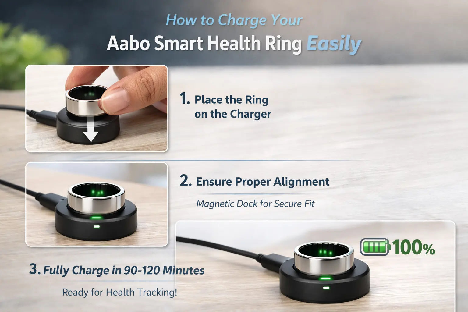 health ring charger