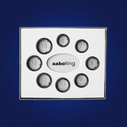 aabo Smart Ring Sizing Kit | Choose from Sizes 6-13 | Plastic Rings Set I Black I Sizing Guide for Your Smart Wearable Ring Visit the aabo Store