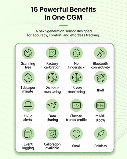 LinX CGM Smart Continous Glucose Monitoring