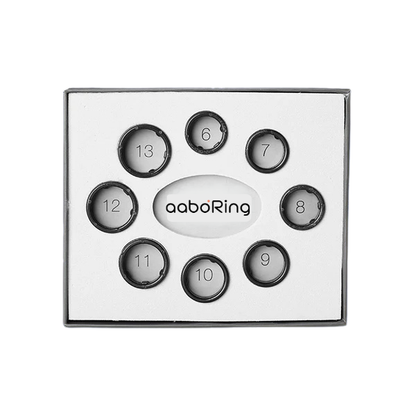 aabo Smart Ring Sizing Kit | Choose from Sizes 6-13 | Plastic Rings Set I Black I Sizing Guide for Your Smart Wearable Ring Visit the aabo Store